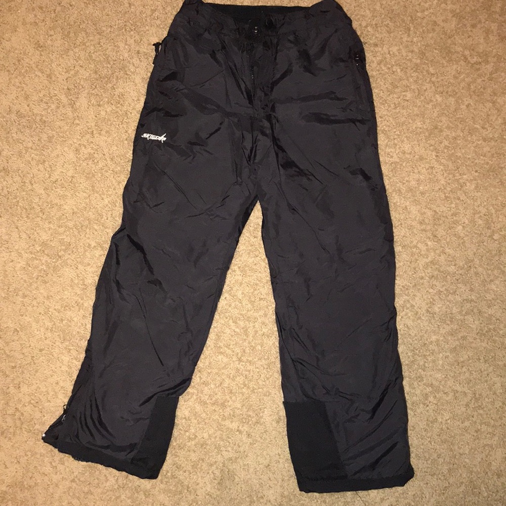 kids black snow pants